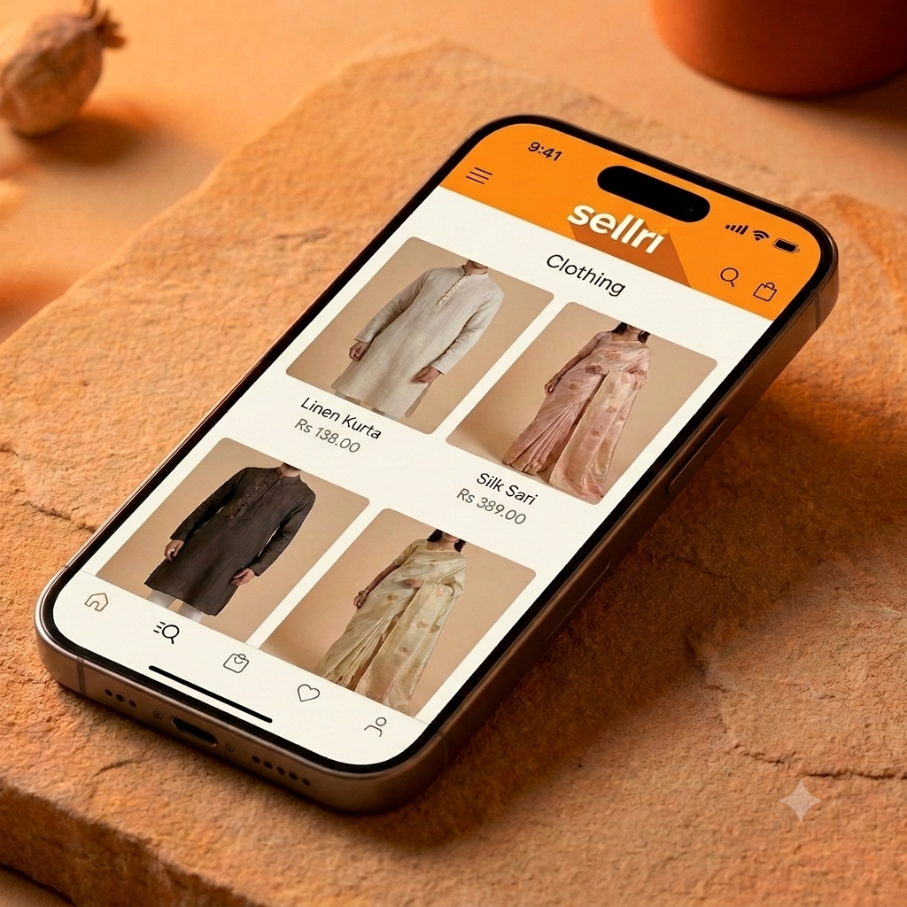 Sellri Premium Storefront Mockup